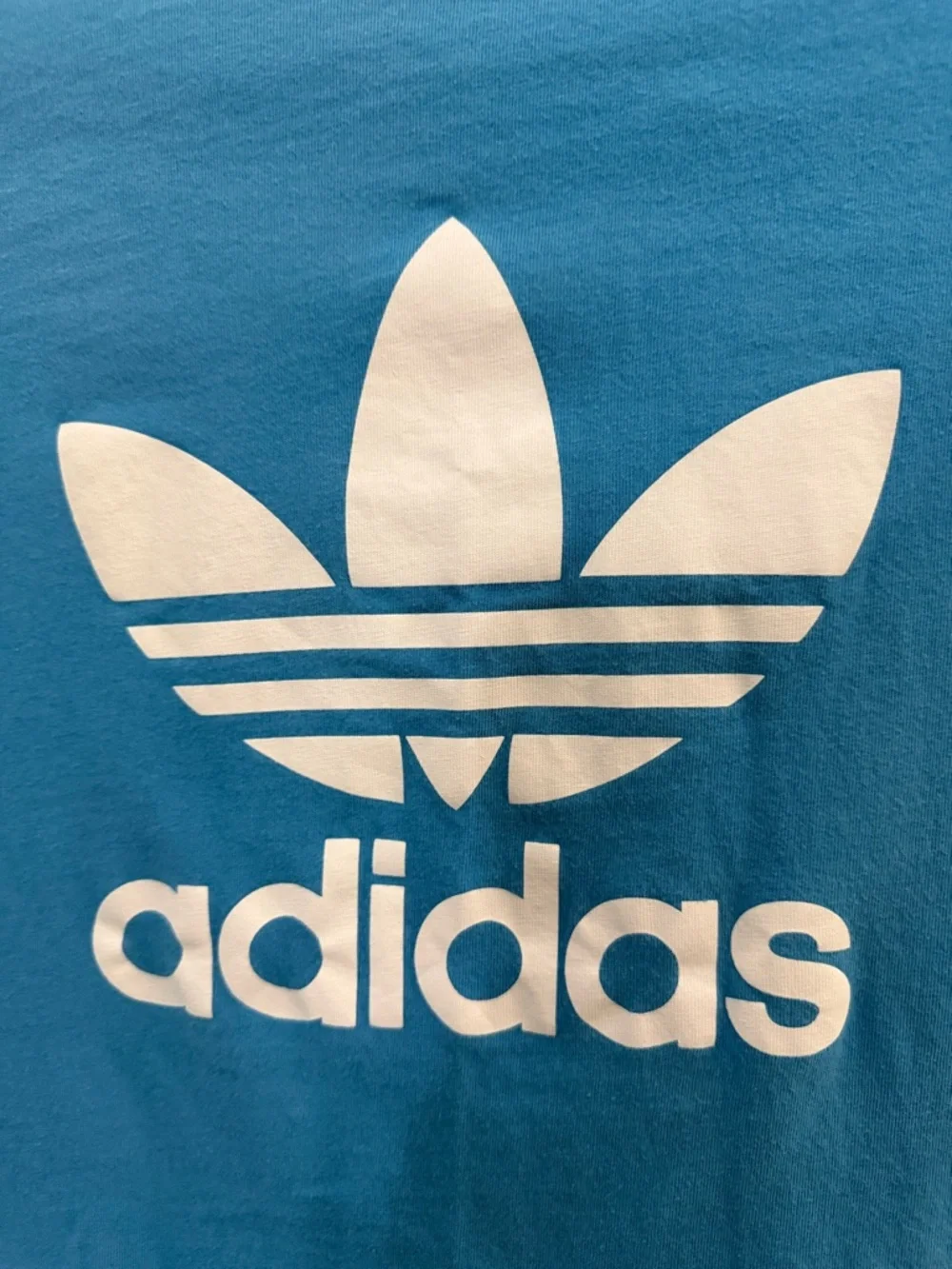 adidas Blue Short Sleeve Trefoil Logo T-Shirt